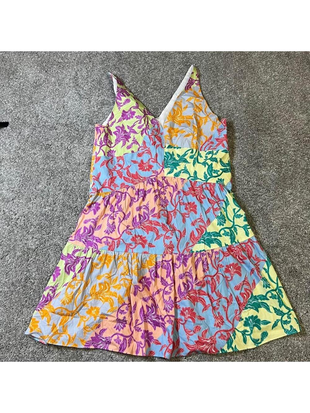 Derek Lam 10 Crosby Multicolored Floral Print Colette Dress size 8